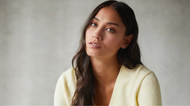 The Dunnes Stores butter-yellow cardigan is being swiped up